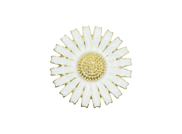 Brosje marguerite gull 