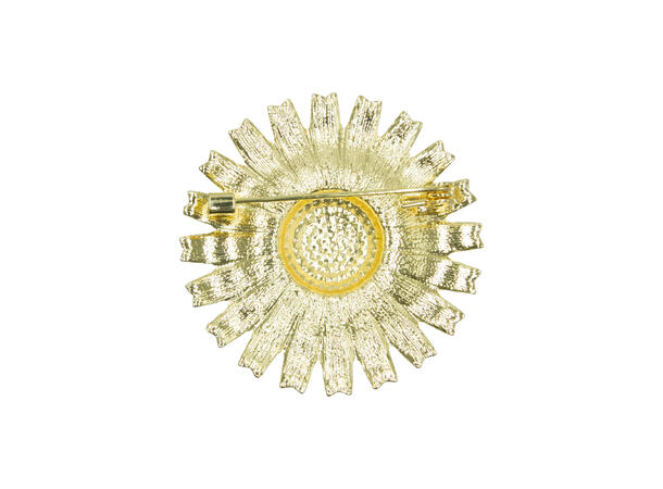 Brosje marguerite gull 