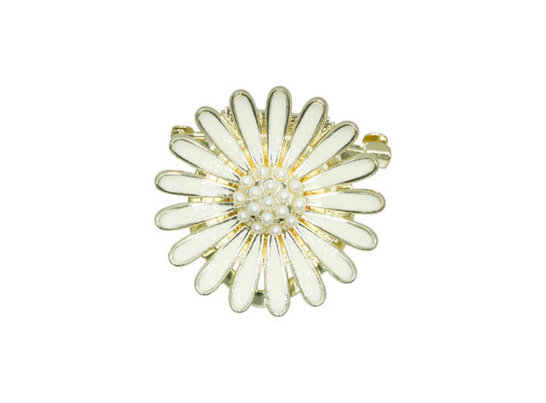 Brosje og skjerf ring "marguerites" 