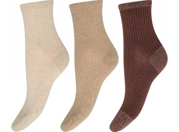 DECOY 3-pack ankle sock bamboo Multicolor 37-41 - SS27 
