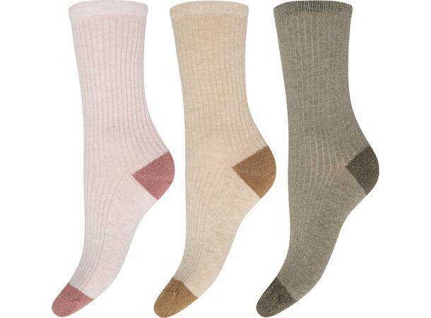 DECOY 3-pack ankle sock bamboo Multicolor 37-41 - SS27 