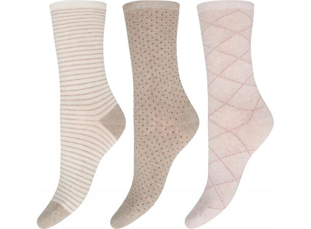 DECOY 3-pack ankle sock cotton Multicolor 37-41 - SS27 