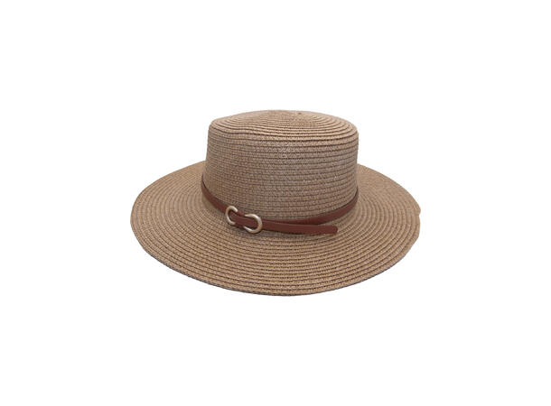 Hatt "Summer" flat m/belte beige SS27 