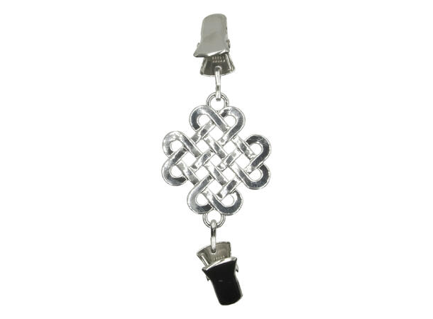 Kragepynt m/enkelt smykke sølv 