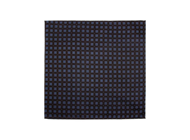 Santi 8cm silkeslips+lommetørkle paisley sett hengende brun 