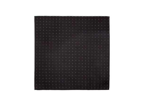 Santi 8cm silkeslips+lommetørkle paisley sett hengende brun 
