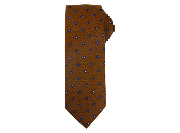 Santi Slips Ull 8,0cm mønstert cognac 