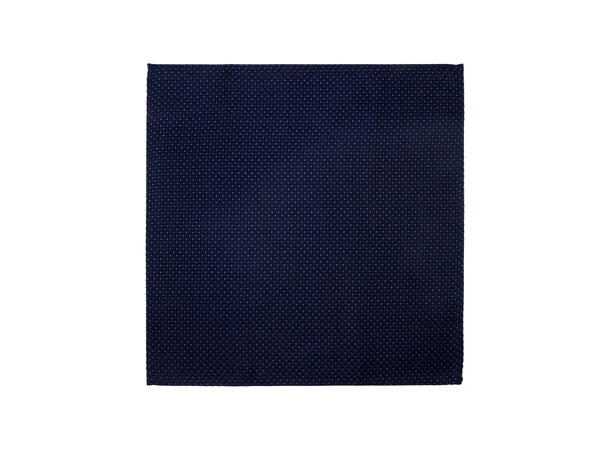 Santi silkeslips+lommetørkle mønstret sett hengende navy 