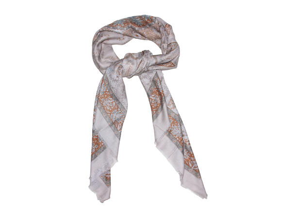 Sjal paisley 130x130cm beige 