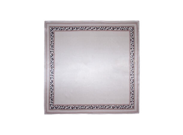 Skjerf dyreprint SILKE 70x70 beige* 