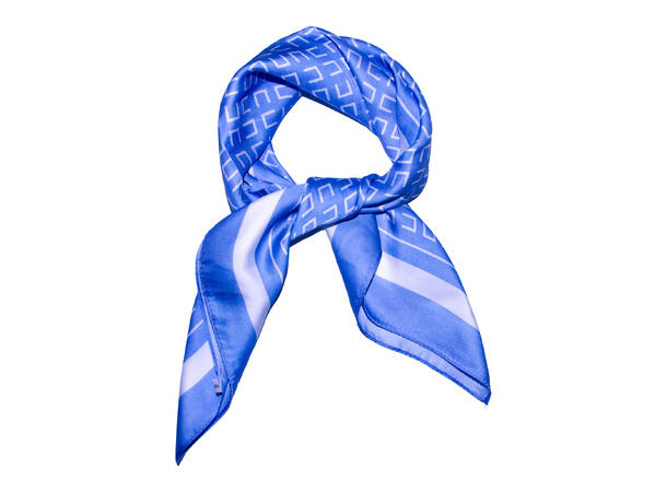 Skjerf enkel mønster 70x70 lys blå 