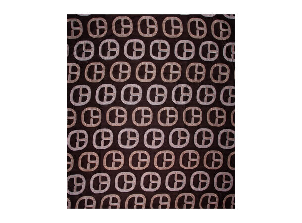 Skjerf m/ridebøyle 90x180cm brun 