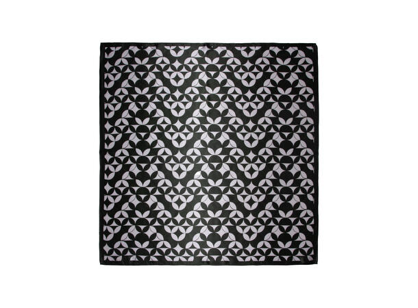 Skjerf mønstret SILKE 70x70cm grønn 