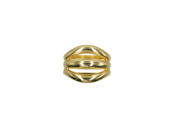 Skjerf ring "3 ringer" gull 