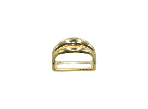 Skjerf ring "3 ringer" gull 