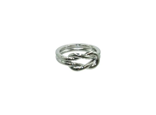 Skjerf ring "bundet" sølv 