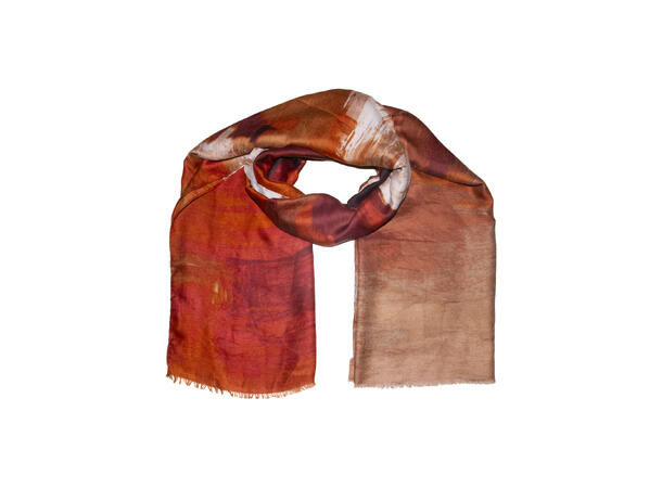 Skjerf ton i ton 90x180cm rust 