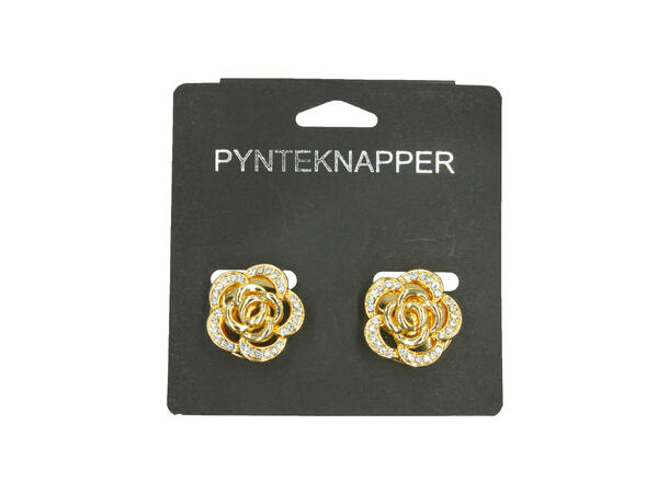 Skjorteknapp rose gull 