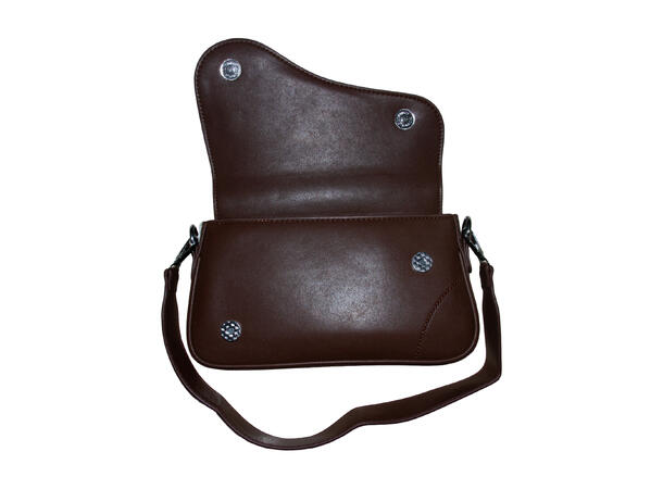 Veske liten 25x12x6cm brun 