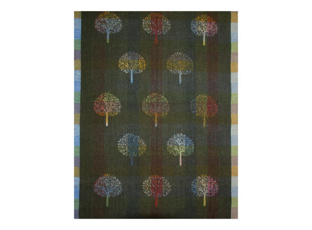 Dame skjerf m/tre 65x185 grønn Høst26 