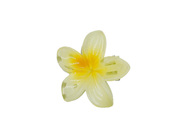 Hårklype blomst 2-farget små gul 2-pack 