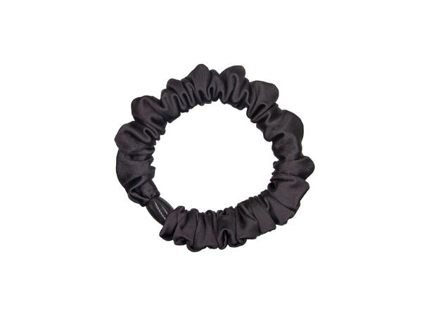 Hårstrikkmm/silke-look brun 