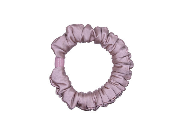 Hårstrikkmm/silke-look rosa 