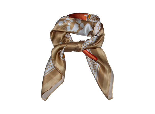 Skjerf "veske"  SILKE 70x70 beige 