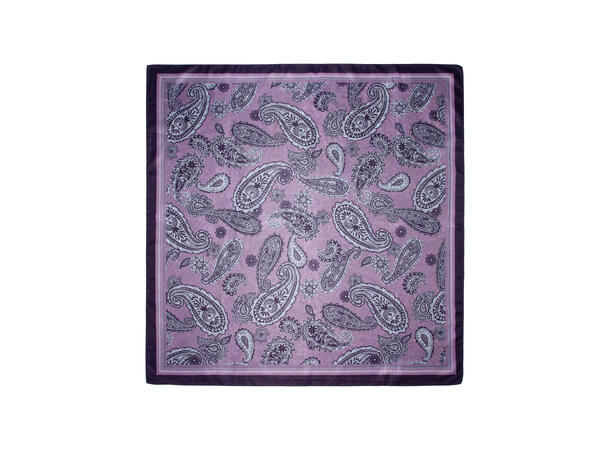 Skjerf dobbeltsidepaisley 70x70 NEW vinrød 