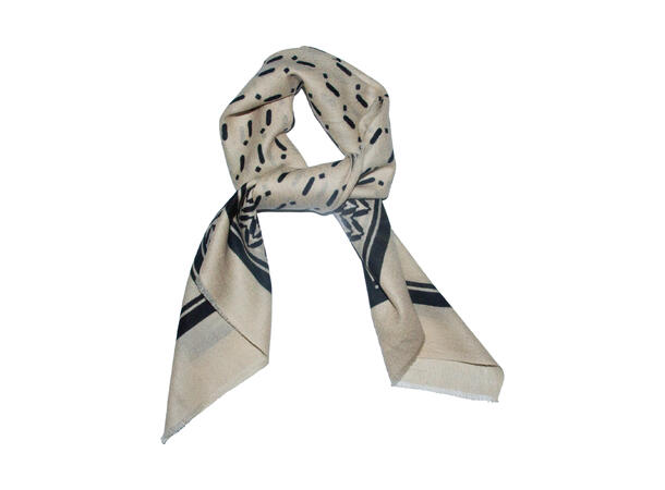 Skjerf klassisk 85x85 beige Høst26 