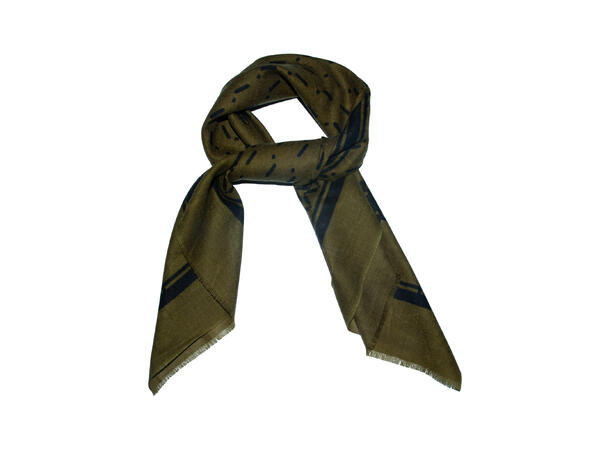 Skjerf klassisk 85x85 grønn Høst26 