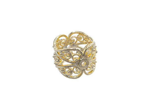Skjerf ring liggende kobber 