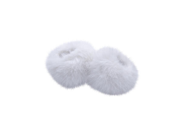 Armwarmer "cuff fake fur" hvit høst26 