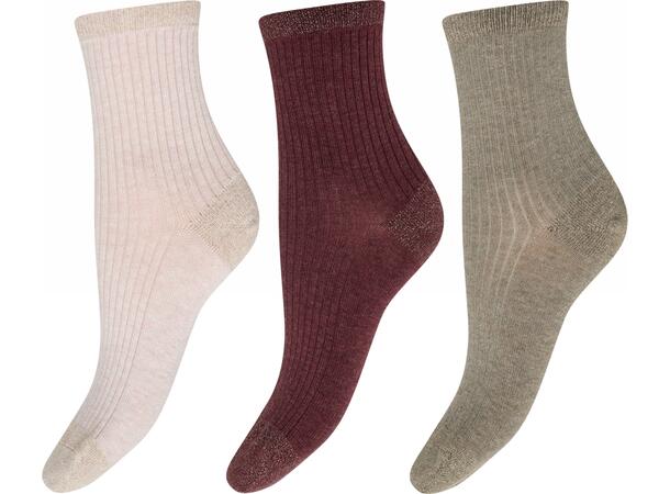 DECOY 3-pack ankle sock bamboo Multicolor 37-41 - SS27 