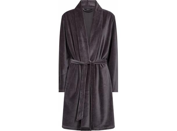 DECOY short velour robe Grey XXL - AW26 