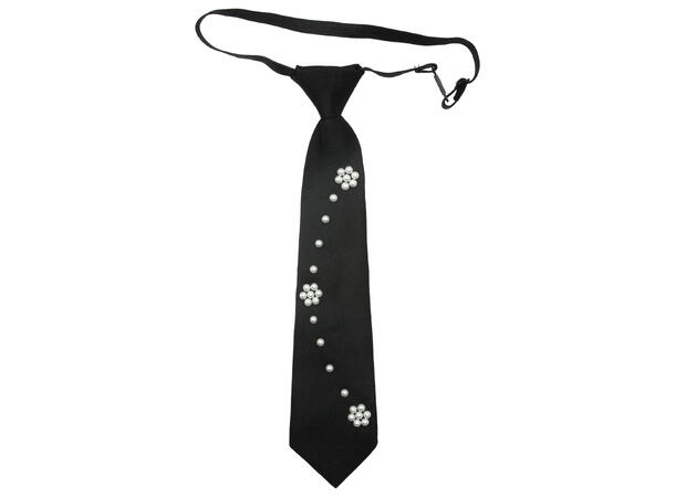 Dame slips m/ perle mønster 