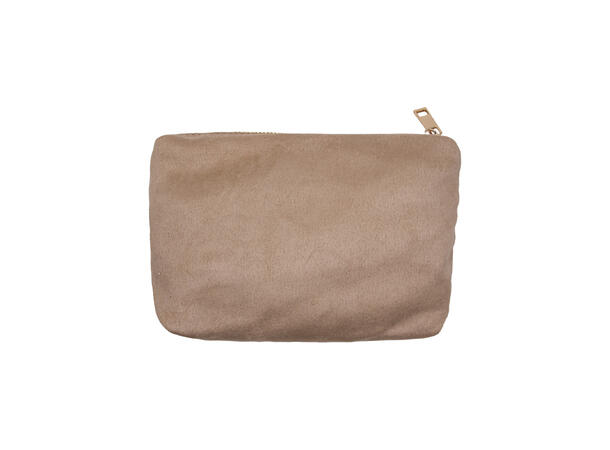 Håndveske "flettet" velvet taupe 