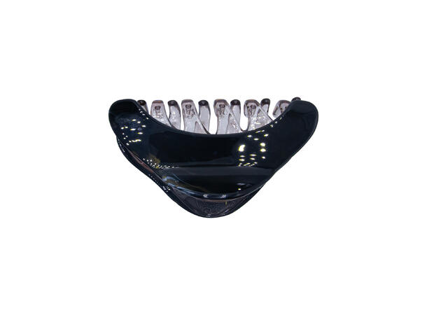 Hårklype stor 9x5cm sort 
