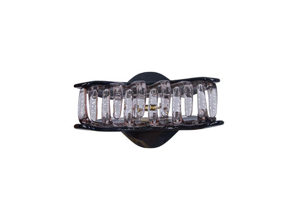 Hårklype stor 9x5cm sort 