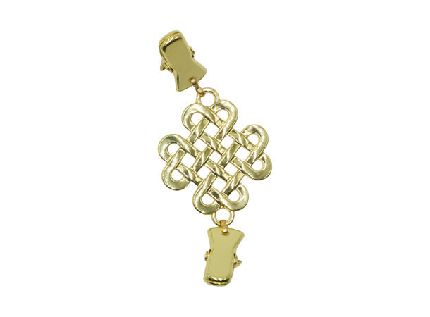 Kragepynt m/enkelt smykke gold 