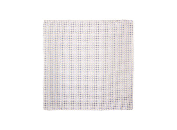 Santi silkeslips+lommetørkle mønstert sett hengende beige 