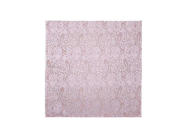 Santi silkeslips+lommetørkle paisley sett hengende beige 