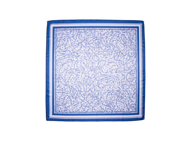 Skjerf dobbeltside dyreprint 70x70 navy 