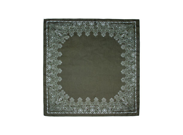 Skjerf m/kant 70x70 grønn 