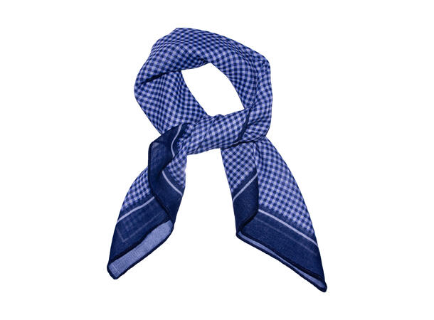 Skjerf m/ruter 58x58cm navy 