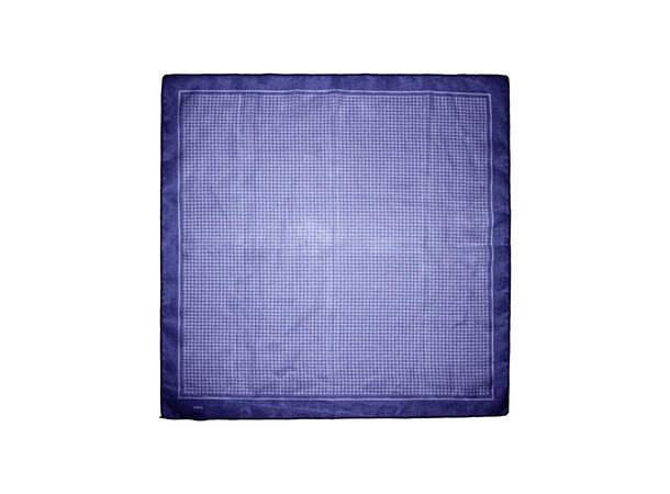 Skjerf m/ruter 58x58cm navy 