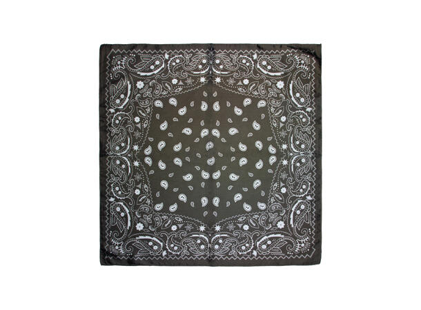 Skjerf paisley 70x70cm grønn* 