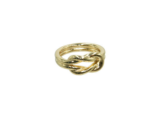 Skjerf ring "bundet" gull 