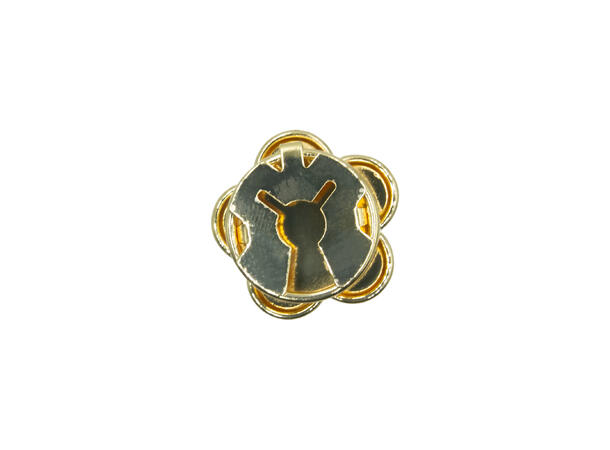 Skjorteknapp blomst hvit 