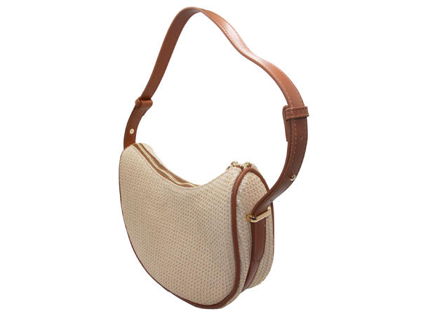 Veske "Summer" kurvet 25x15x7cm offwhite SS27 